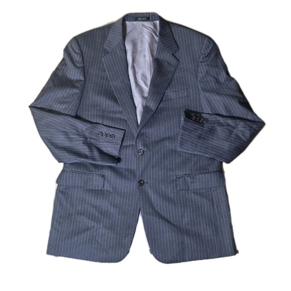 Ralph Lauren Other - Ralph Lauren Suit Mens 42L Charcoal Gray 2B Wool 2 Piece PLEATED Pants 36 x 33